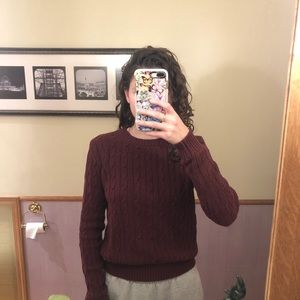 American apparel cable knit sweater